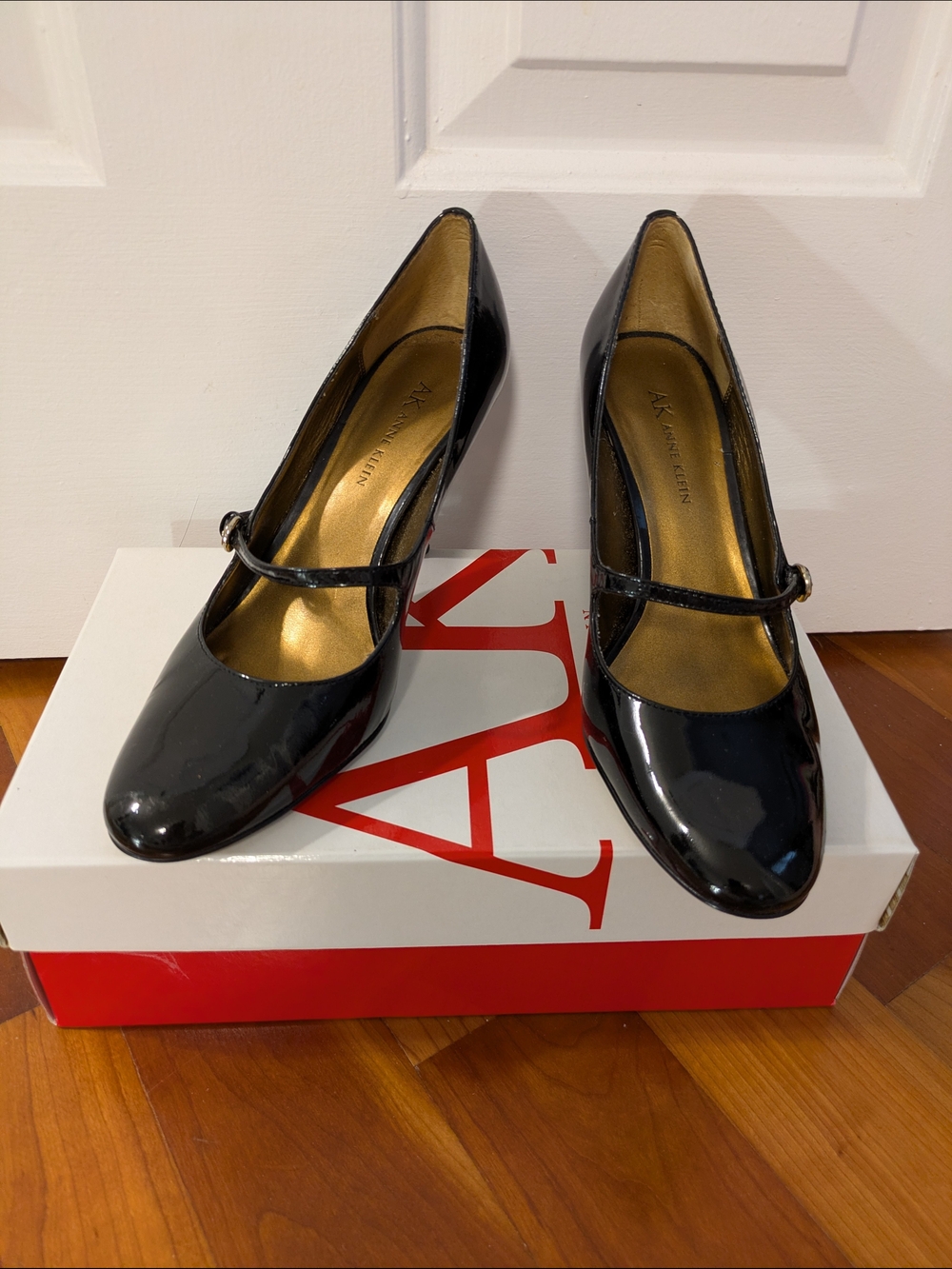 Anne Klein Black Patent Mary Jane Pumps